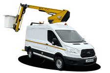 Van Hire Guernsey - 12.5M Cherry Picker 3.5T - Van hire Guernsey