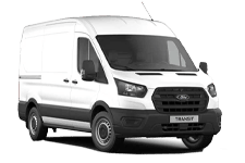 Van Hire Guernsey - White Ford Transit SWB - Van hire Guernsey